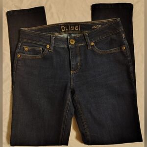 DL1961 Angel Mid-Rise Skinny Ankle Mariner Wash 4WAY Stretch Jeans Size 26